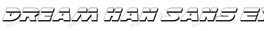 Dream Han Sans Exp J字体转换